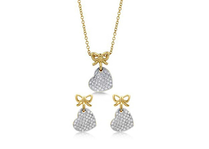 Gold Plated | Hearts Pendant Sets